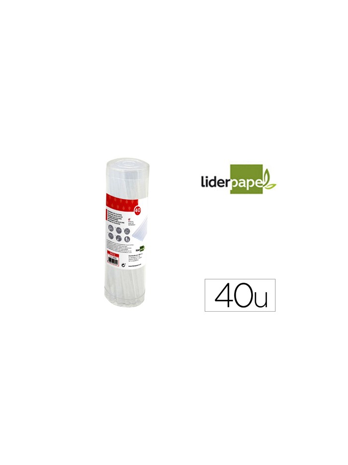 Barra termofusible liderpapel de 7 mm de diametro x 200 mm de alto bote de 40 unidades Barra termofusible liderpapel de 7 mm de diametro x 200 mm de alto bote de 40 unidades