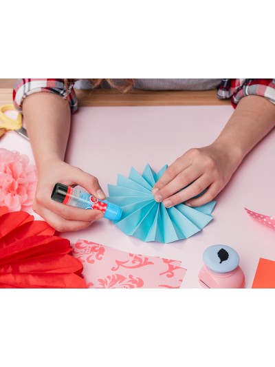Pegamento liderpapel en barra 15 gr trazo magico color neon surtido unidad