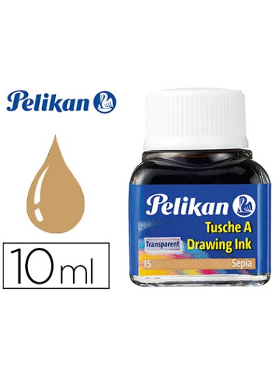 Tinta china pelikan sepia bote de 10 ml