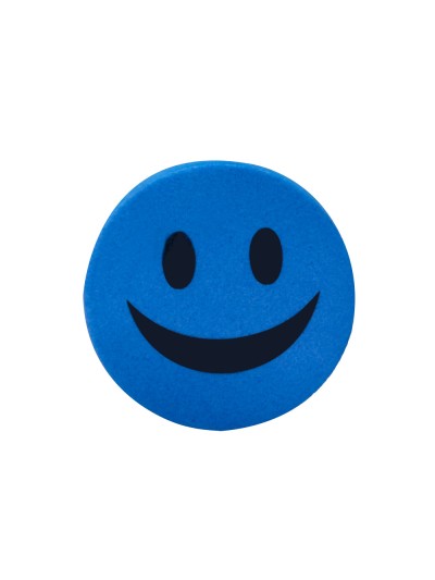 Borrador liderpapel pizarra blanca redondo 5 cm diametro magnetico cara smiley colores surtidos