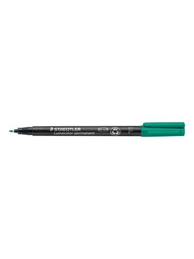 Rotulador staedtler lumocolor retroproyeccion punta de fibrapermanente 318-5 verde punta fina redonda 0.6 mm