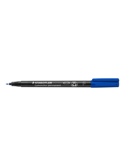 Rotulador staedtler lumocolor retroproyeccion punta de fibrapermanente 318-3 azul punta fina redonda 0.6 mm