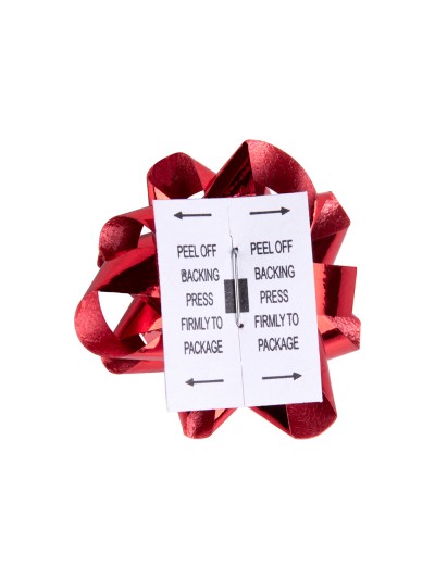 Lazo liderpapel fantasia mediano color rojo metalizado