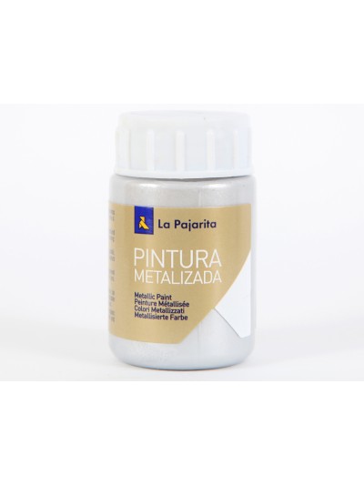 Pintura metalizada la pajarita plata 35 ml