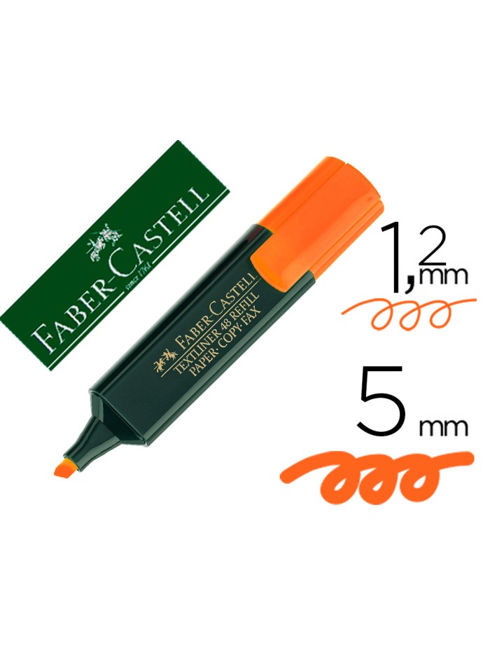 Rotulador faber fluorescente 48-15 naranja Rotulador faber fluorescente 48-15 naranja