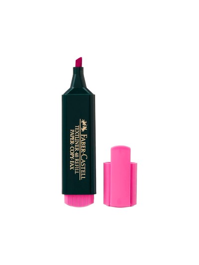 Rotulador faber fluorescente 48-28 rosa