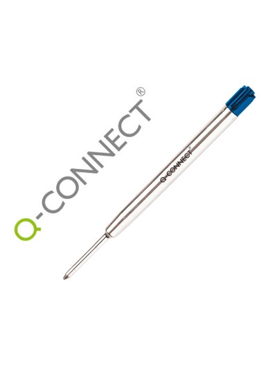 Recambio boligrafo q-connect tipo parker azul