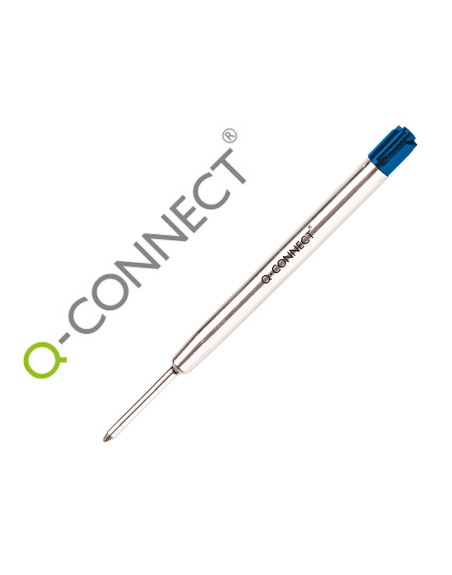 Recambio boligrafo q-connect tipo parker azul