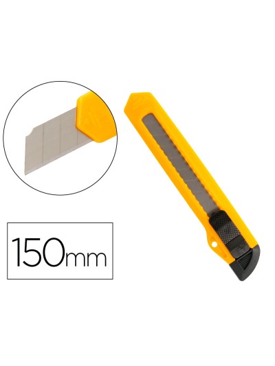 Cuter q-connect plastico ancho cuchilla 18 mm xd-11 blister 1 unidad