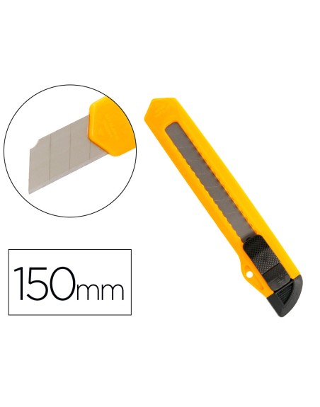 Cuter q-connect plastico ancho cuchilla 18 mm xd-11 blister 1 unidad