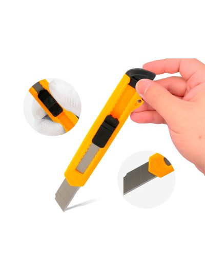 Cuter q-connect plastico ancho cuchilla 18 mm xd-11 blister 1 unidad