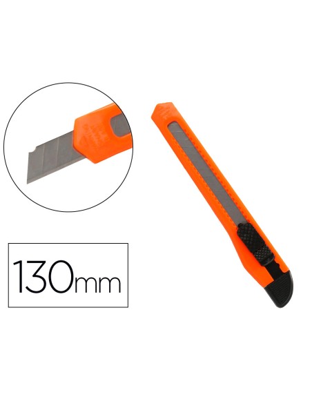 Cuter q-connect plastico estrecho cuchilla 9 mm xd-05 blister 1 unidad
