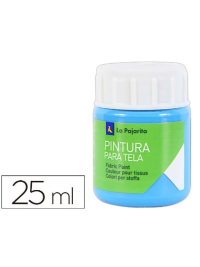 Pintura para tela la pajarita azul cyan 25 ml