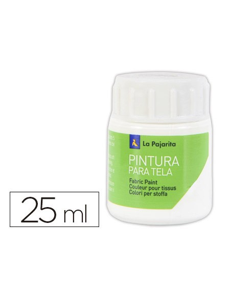 Pintura para tela la pajarita blanco 25 ml