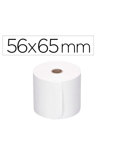 Rollo sumadora q-connect electro 56 mm ancho x 65 mm diametro sin bisfenol a