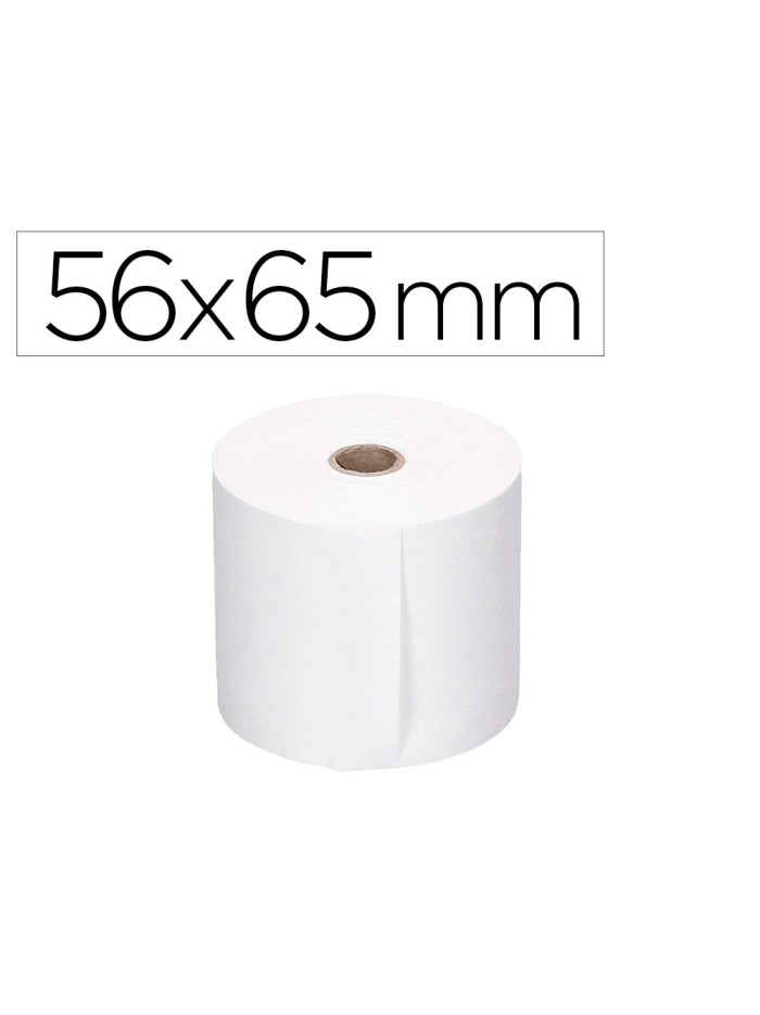 Rollo sumadora q-connect electro 56 mm ancho x 65 mm diametro sin bisfenol a Rollo sumadora q-connect electro 56 mm ancho x 65 mm diametro sin bisfenol a