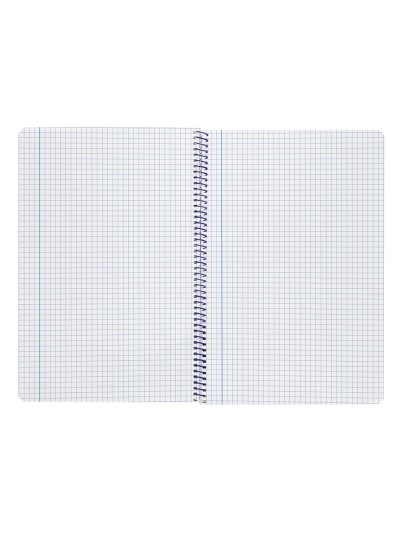 Cuaderno espiral liderpapel folio smart tapa blanda 80h 60gr cuadro 4mm con margen color verde