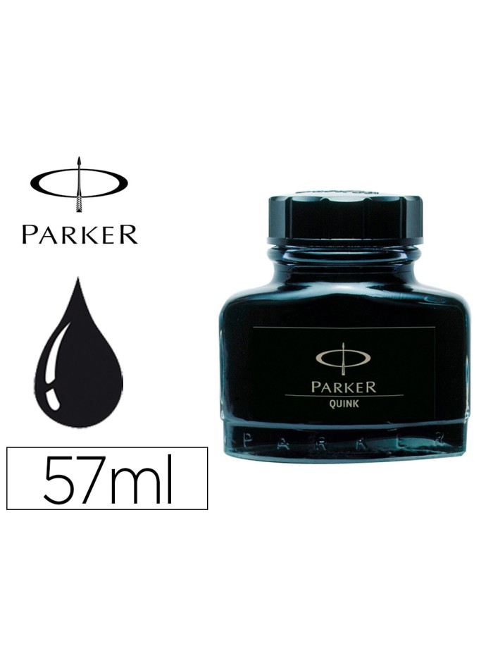 Tinta estilografica parker negra bote 57 ml Tinta estilografica parker negra bote 57 ml
