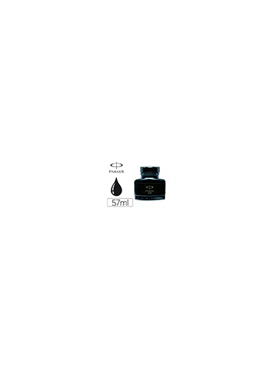 Tinta estilografica parker negra bote 57 ml