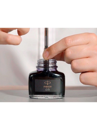 Tinta estilografica parker negra bote 57 ml