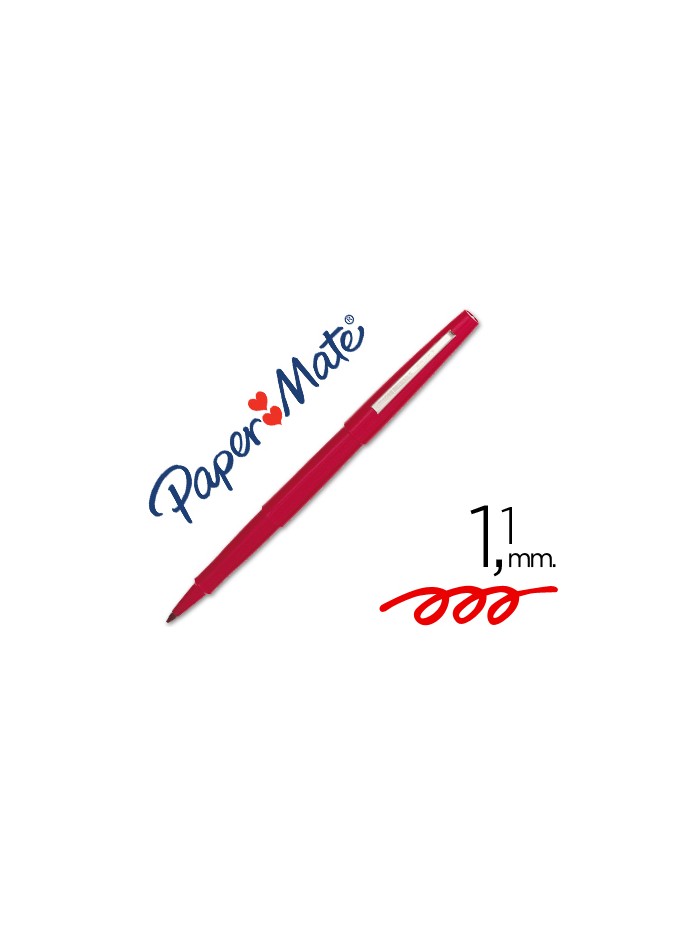 Rotulador paper mate flair original punta fibra rojo Rotulador paper mate flair original punta fibra rojo