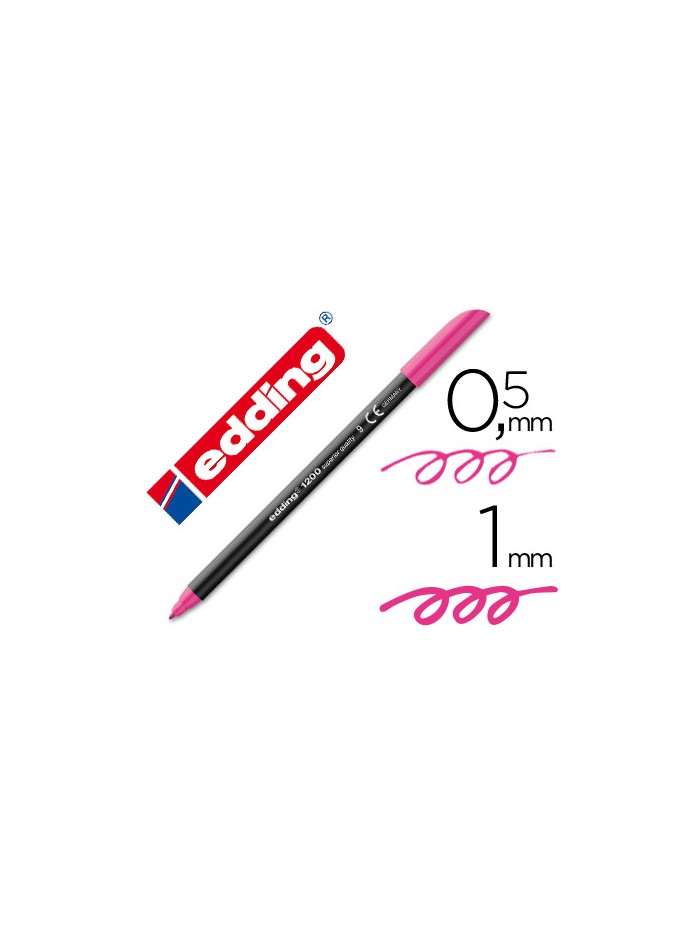 Rotulador edding punta fibra 1200 rosa n.9 punta redonda 0.5 mm Rotulador edding punta fibra 1200 rosa n.9 punta redonda 0.5 mm