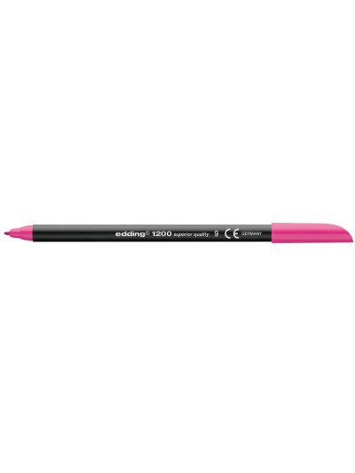 Rotulador edding punta fibra 1200 rosa n.9 punta redonda 0.5 mm