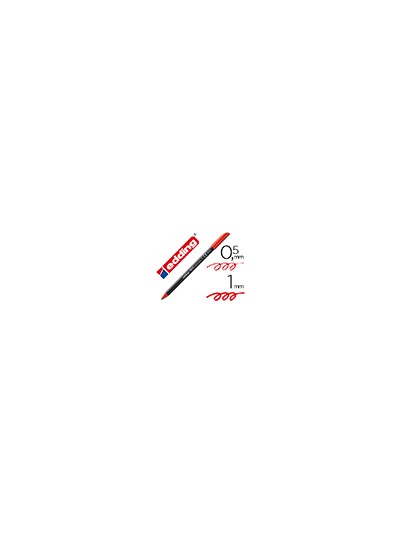 Rotulador edding punta fibra 1200 rojo n.2 punta redonda 0.5 mm