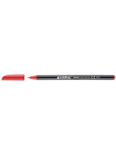 Rotulador edding punta fibra 1200 rojo n.2 punta redonda 0.5 mm