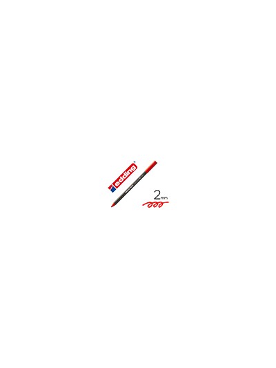 Rotulador edding punta fibra 1300 rojo punta redonda 2 mm