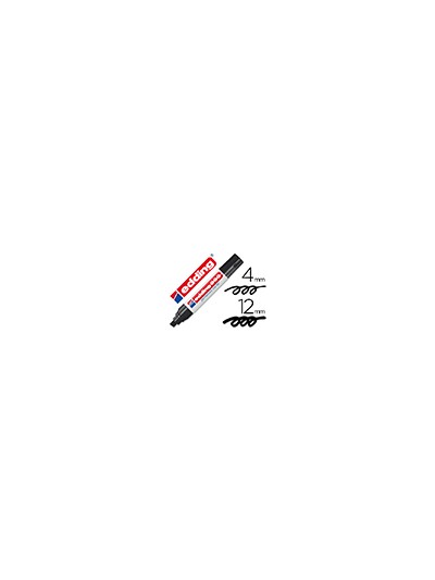 Rotulador edding marcador permanente 800 negro punta biselada 12 mm