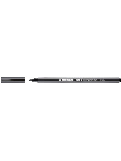 Rotulador edding punta fibra 1300 negro punta redonda 2 mm