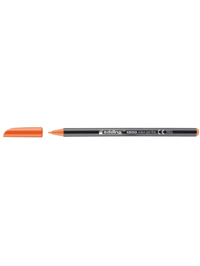 Rotulador edding punta fibra 1200 naranja n.6 punta redonda 0.5 mm