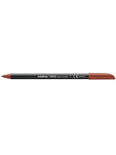 Rotulador edding punta fibra 1200 marron n.7 punta redonda 0.5 mm