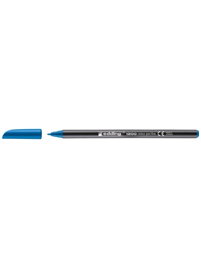 Rotulador edding punta fibra 1200 azul claro n.10 punta redonda 0.5 mm
