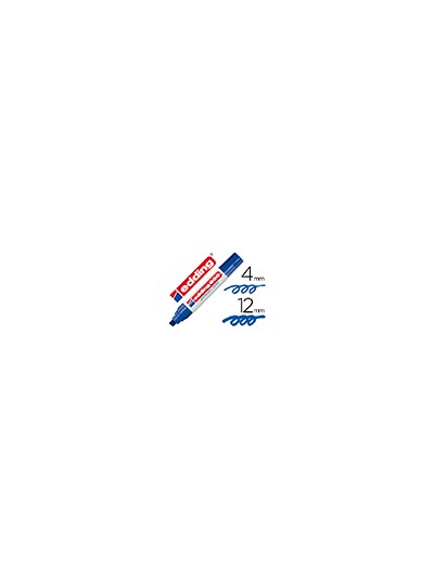 Rotulador edding marcador permanente 800 azul punta biselada 12 mm
