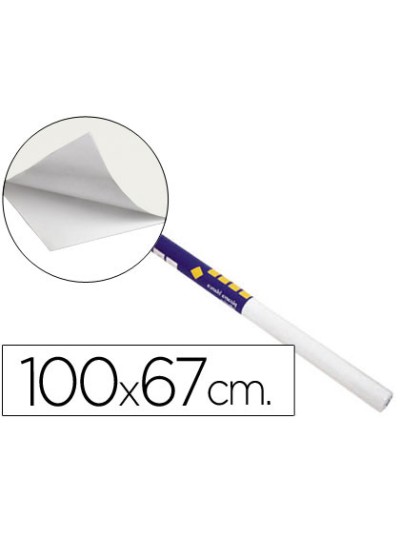 Pizarra blanca clipper adhesiva rollo 100x67,5 cm