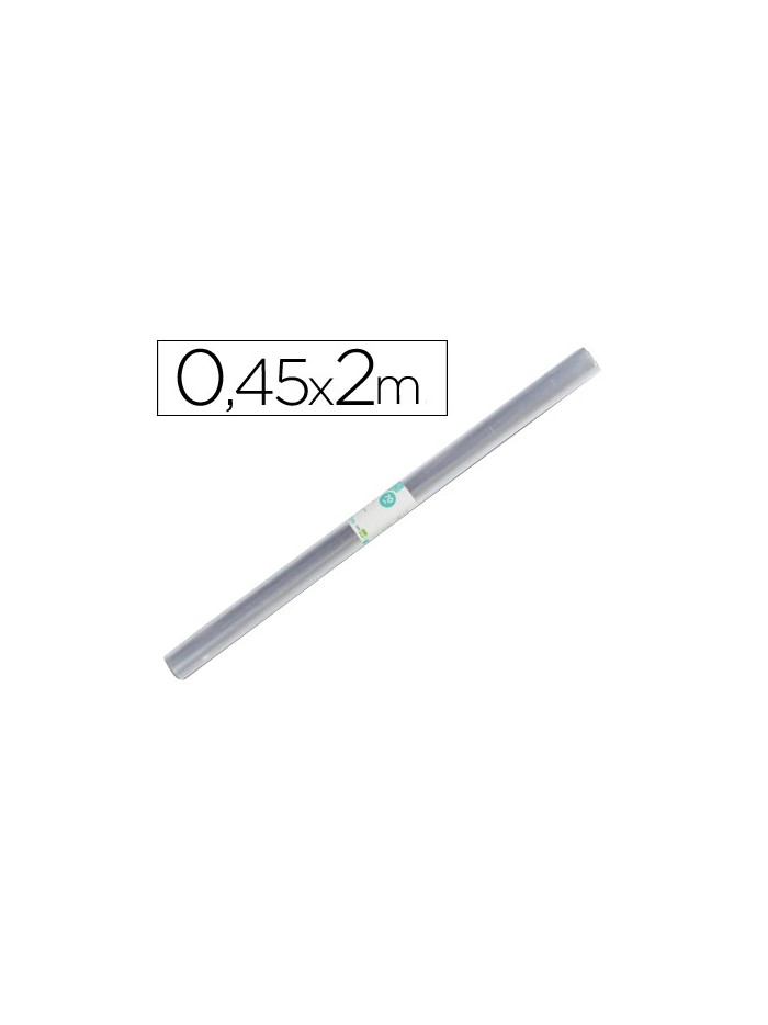 Rollo plastico forralibros liderpapel 0,45x2 mt 70 mc Rollo plastico forralibros liderpapel 0,45x2 mt 70 mc