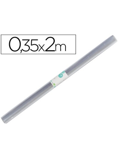 Rollo plastico forralibros 0,35x2 mt liderpapel