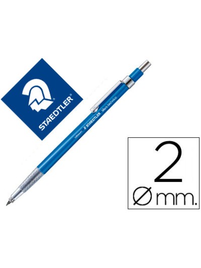 Portaminas staedtler mars 2 mm con clip y afilaminas