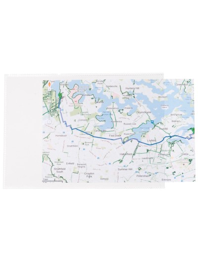 Funda portacarnet q-connect cuarto 140 micras pvc transparente 220x170mm