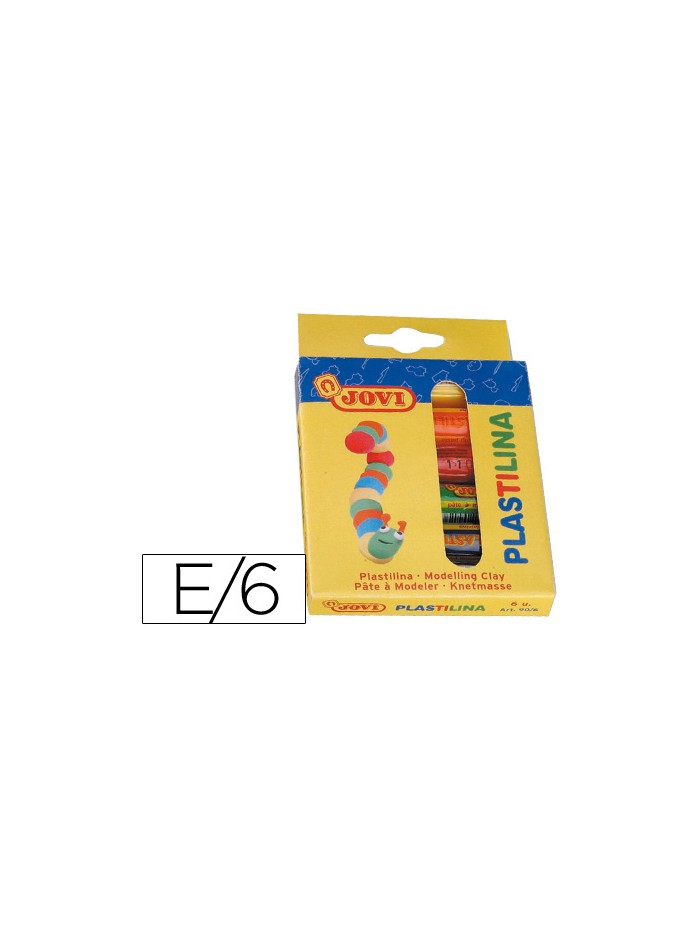 Plastilina jovi estuche de 6 barras colores surtidos Plastilina jovi estuche de 6 barras colores surtidos