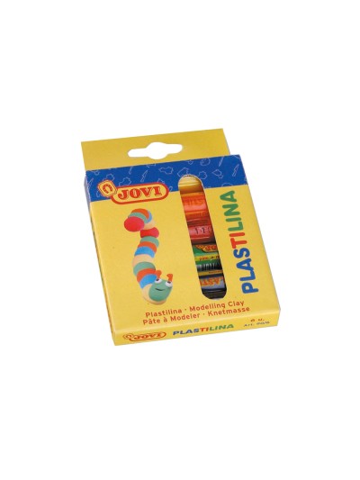 Plastilina jovi estuche de 6 barras colores surtidos