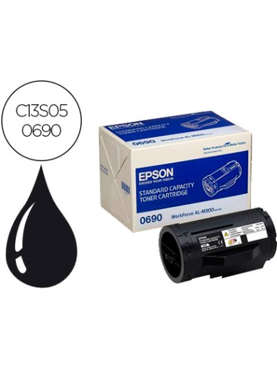 Toner epson 0690 workforce al-m300 / al-mx300 negro 2.700 pag