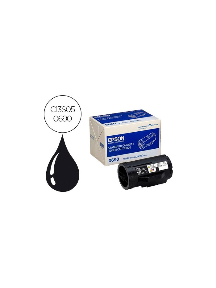 Toner epson 0690 workforce al-m300 / al-mx300 negro 2.700 pag Toner epson 0690 workforce al-m300 / al-mx300 negro 2.700 pag