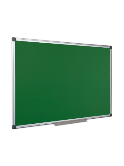 Pizarra verde q-connect mural marco de aluminio 200x100 cm sin repisa