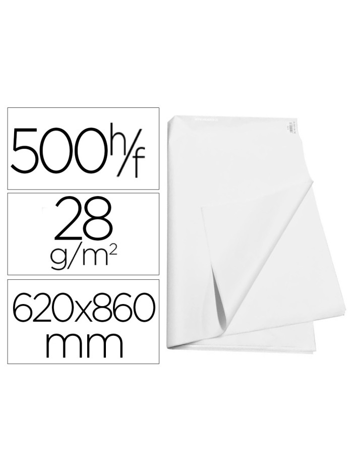 Papel manila blanco 62x86 cm paquete de 500 hojas Papel manila blanco 62x86 cm paquete de 500 hojas
