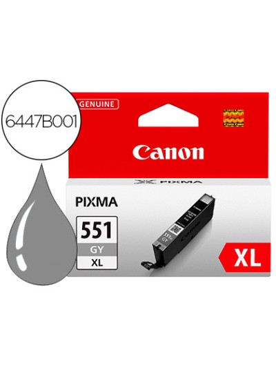 Ink-jet canon 551 xl pixma ip7250 / mg5450 / mg6350 gris