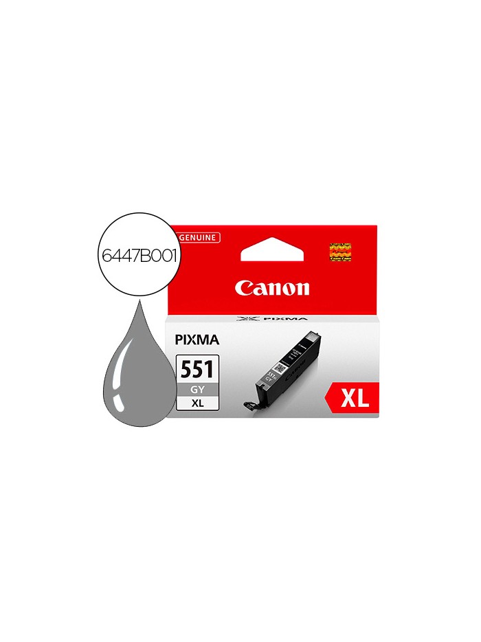 Ink-jet canon 551 xl pixma ip7250 / mg5450 / mg6350 gris