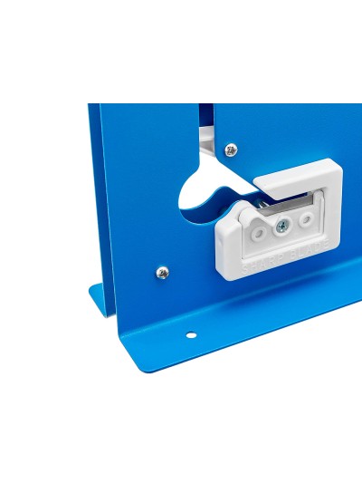 Maquina cierra bolsa q-connect metalica pintada color azul
